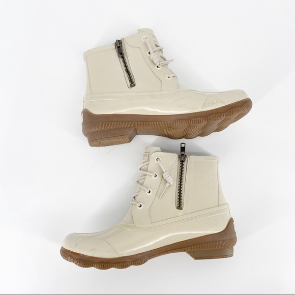 SPERRY Syren Gulf Duck Boot Ivory Size 7 - Picture 7 of 9